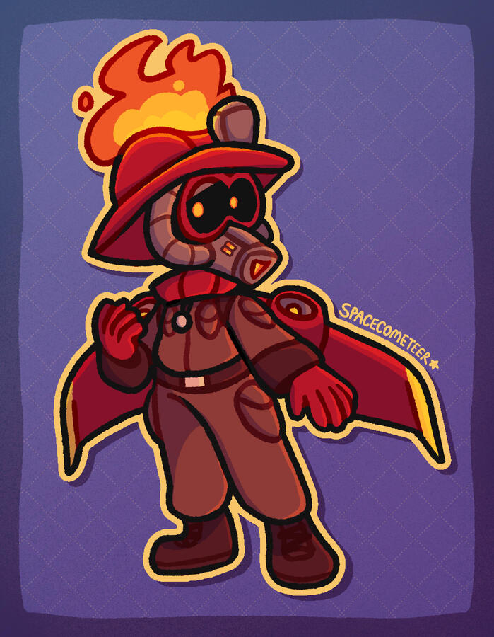 My personal interpretation of Flint Bonpyre from the game Toontown: Corporate Clash.