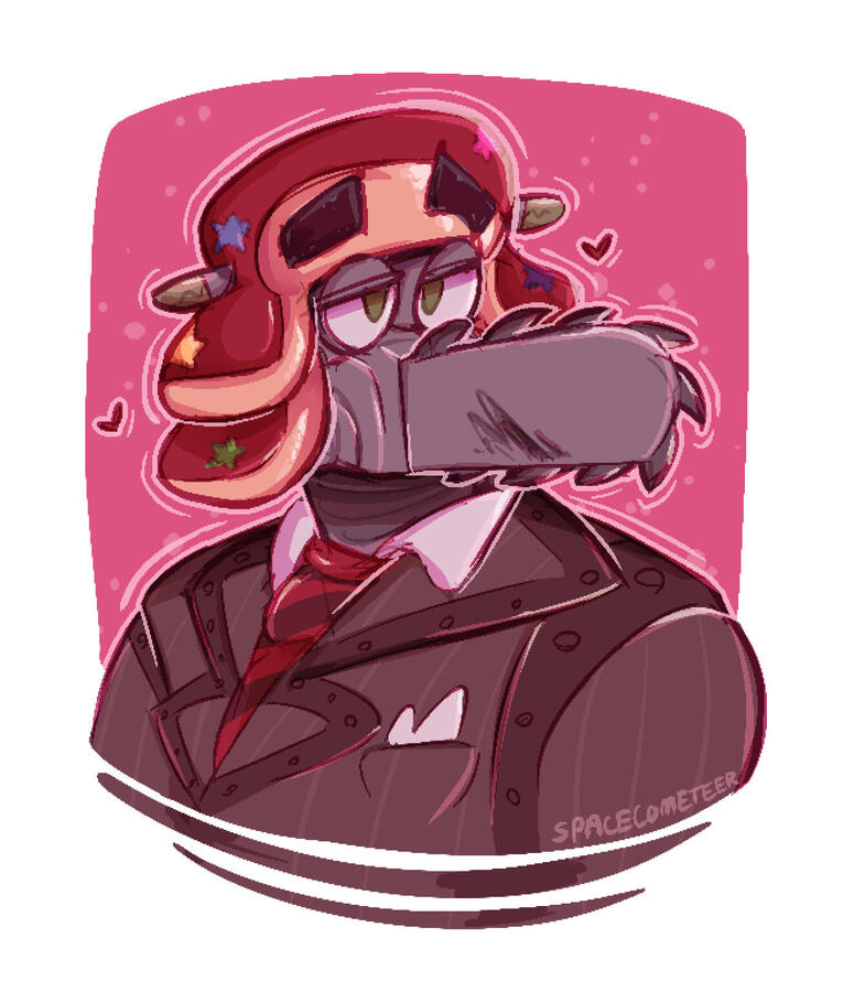 A silly doodle of my personal take on Chip Revvington from Toontown: Corporate Clash.